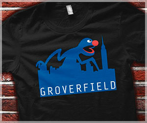 Groverfield T-Shirt, Funny Seseme Street Parody Grover Cloverfield T-Shirt Groverfield T-Shirt, Funny Seseme Street Parody Grover Cloverfield T-Shirt
