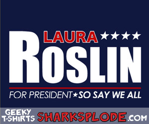 Funny Battlestar Galactica Parody T-Shirt, BSG SHIRT, Roslin For President, Roslin 08, Roslin 2012, Scifi Shirt, Geeky Tees, Nerdy Shirts Funny Battlestar Galactica Parody T-Shirt, BSG SHIRT, Roslin For President, Roslin 08, Roslin 2012, Scifi Shirt, Geeky Tees, Nerdy Shirts