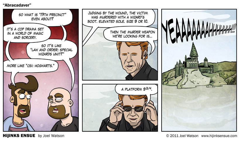 'CSI: Hogwarts' starring the unforgivable David Crucio. 