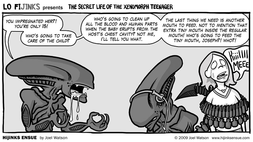 The Secret Life Of The Xenomorph Teenager