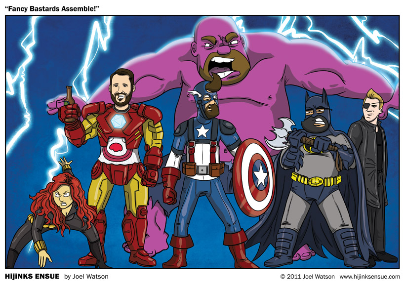 Avengers! Get your super asses in here! We got assemblin' to do!